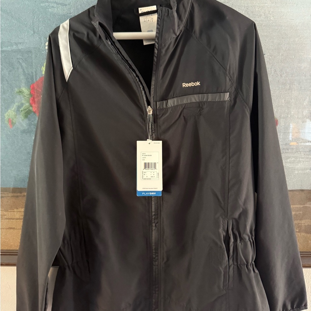 Reebok Black and Gray Women's  athletic Jacket GREAT CHRISTMAS GIFT NEW W/Tags